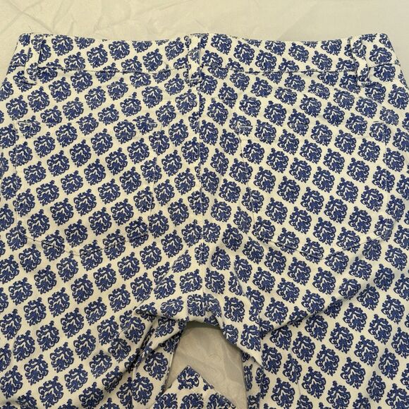 Vineyard Vines Gustavia White Blue Printed Mid Rise Skinny Ankle Jeans Size 4 - Picture 7 of 7